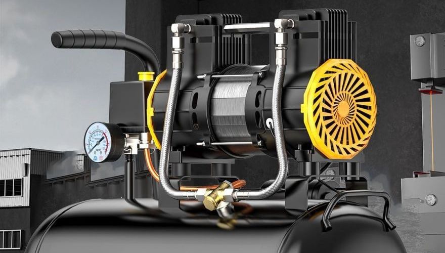 Air Compressor Air Pump Air Compression Small 220V Oil-Free Low-Noise Portable Industrial-Grade Air Pump Wholesale