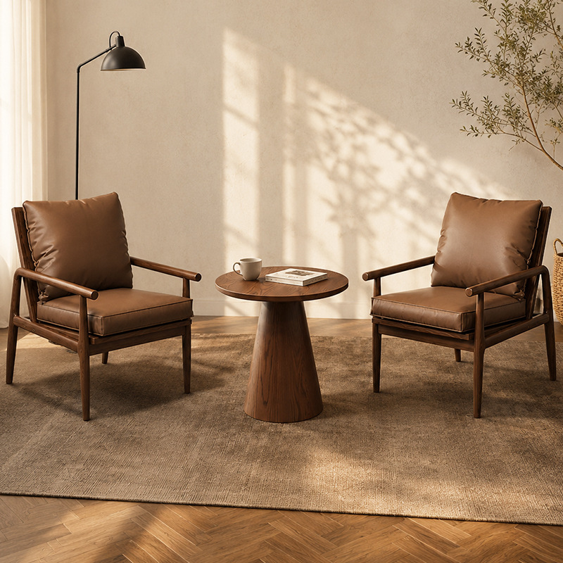 Casual table and chair set, one table and two chairs, three-piece set for balcony, small apartment, single sofa chair, hotel and guesthouse room Casual table and chair set, one table and two chairs, three-piece set for balcony, small apartment, single sofa chair, hotel and guesthouse room