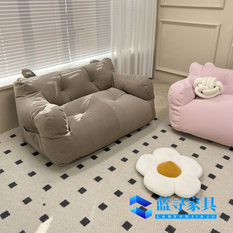 Lazy Sofa for Small Apartments, Rental Rooms, Bedroom Double Tatami, Ins-Style Balcony, Internet-Famous Dormitory Room, Floor Ins