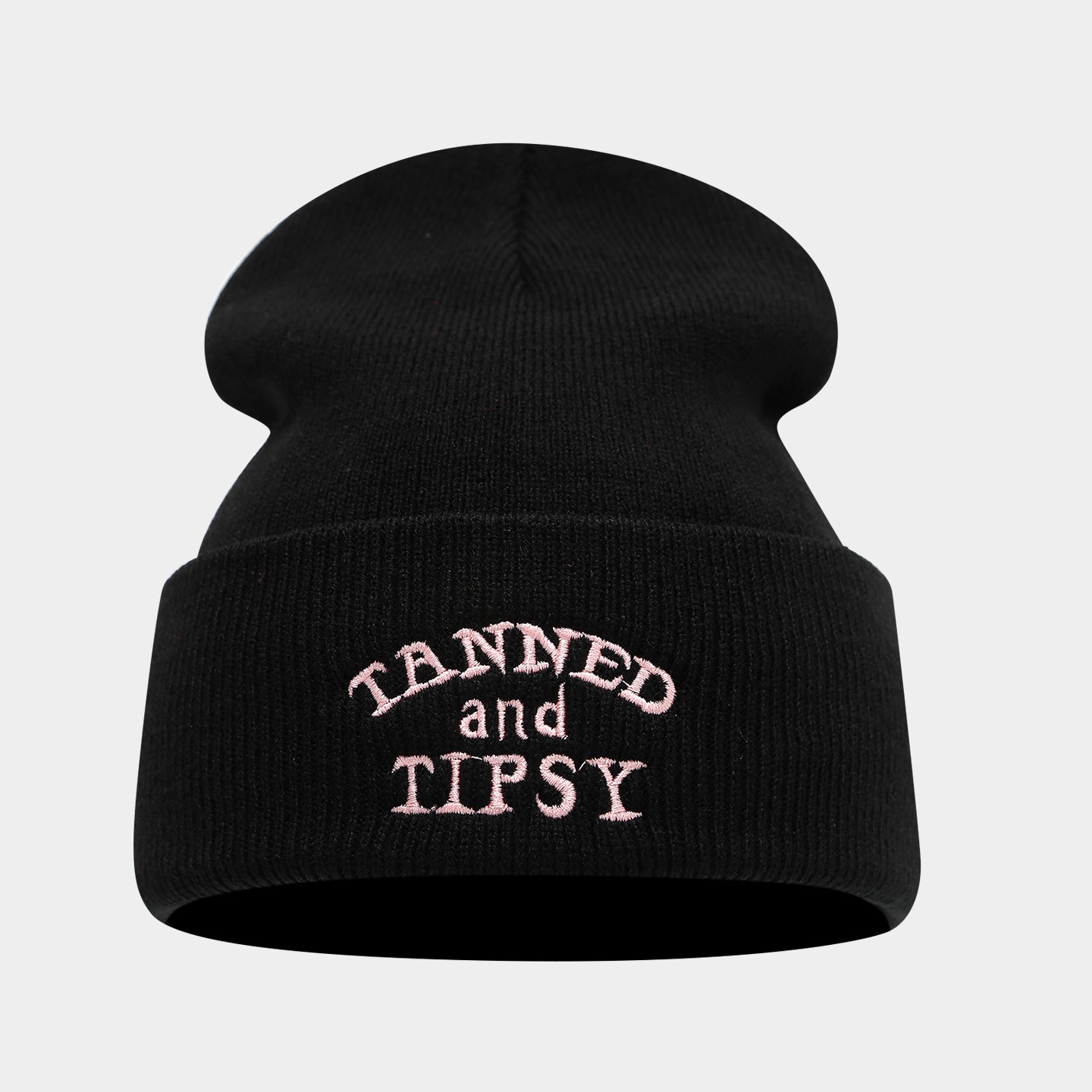 Otoño nuevo estilo simple letras bordadas sombrero de punto de moda europea y americana para hombres y mujeres callejera sombrero de lana caliente sombrero frío
