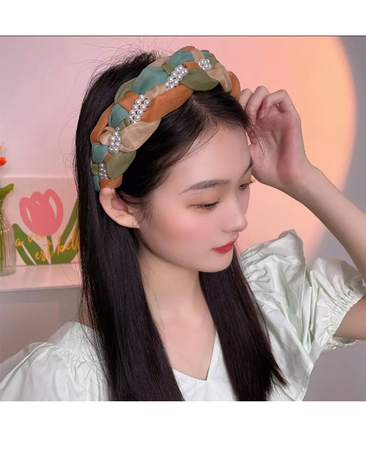 珍珠欧根纱发箍