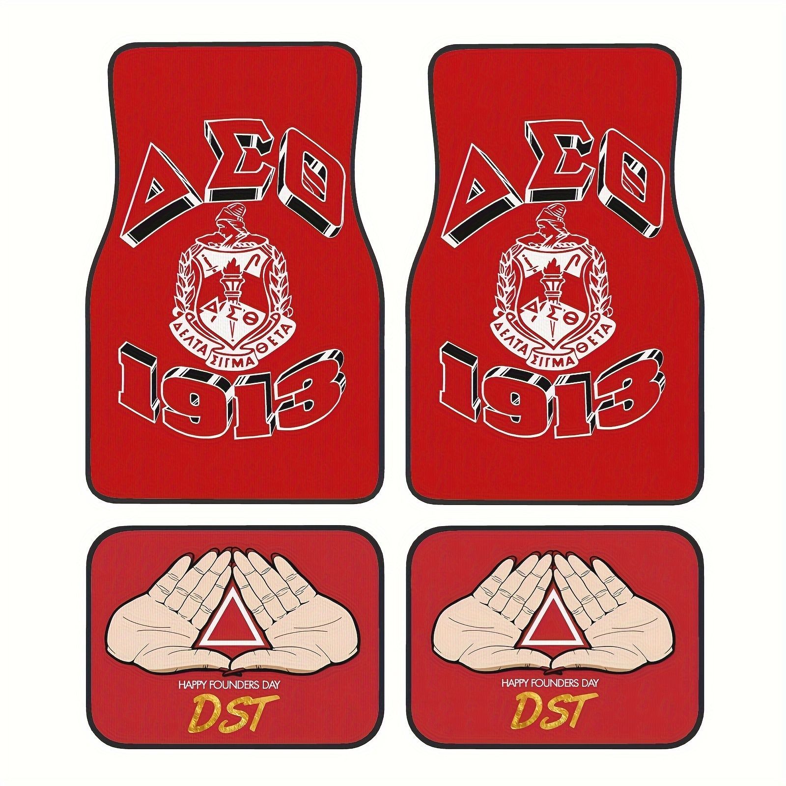 TEMU retro estilo nórdico alfombra de pie de coche alfombra de cuatro piezas tapete resistente a las manchas almohadilla de pie Amazon TEMU al por mayor