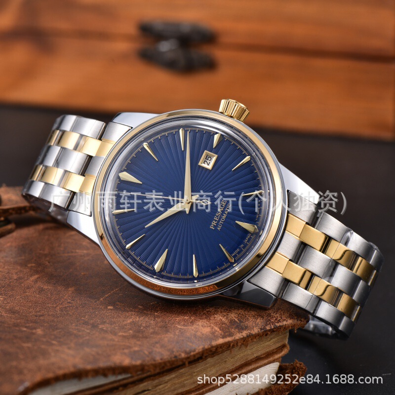 Aliexpress Cross-Border Hot-Selling Cocktail Series Premium High-Quality Fully Automatic Mechanical Men's Watches Wholesale from Manufacturer