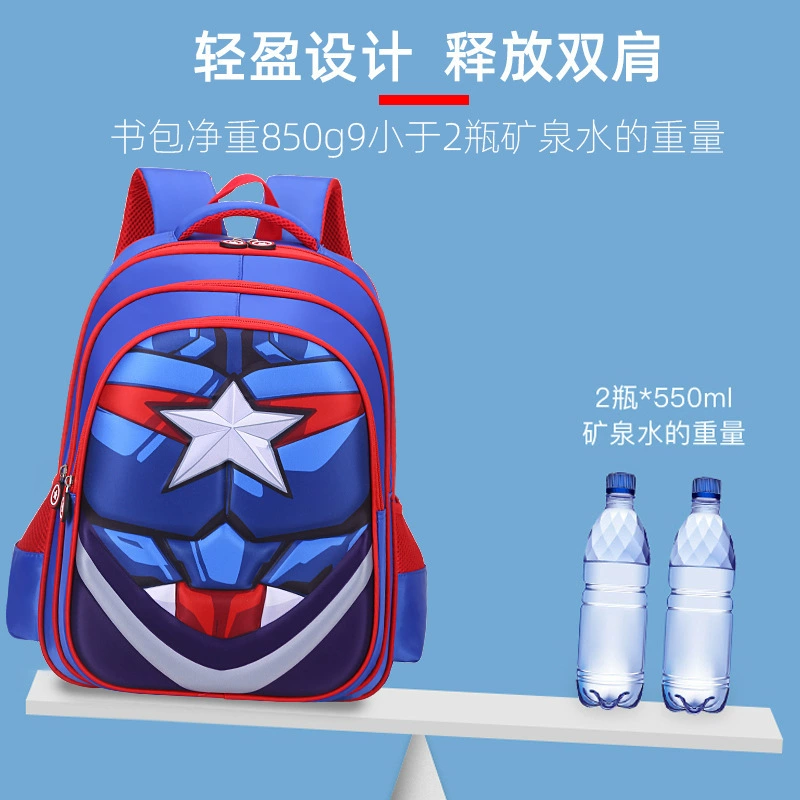 [跨境小学生书包School bag儿童卡通Spider-Man backpack批发外贸]