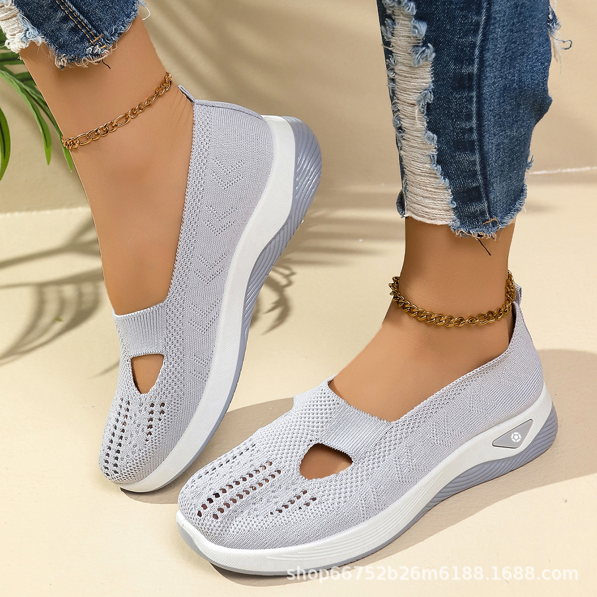 Zapatos para mujeres 2025 nuevos zapatos de comercio exterior para mujeres zapatos casuales de cama suave zapatos de madre zapatos deportivos transpirables de moda para mujeres