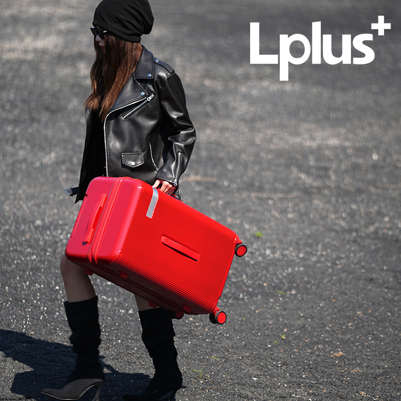 LPLUS+2026 New Fashionable Luggage 3/7 Split Pull Rod Suitcase 26inch Student Travel Suitcase with Universal Wheels
