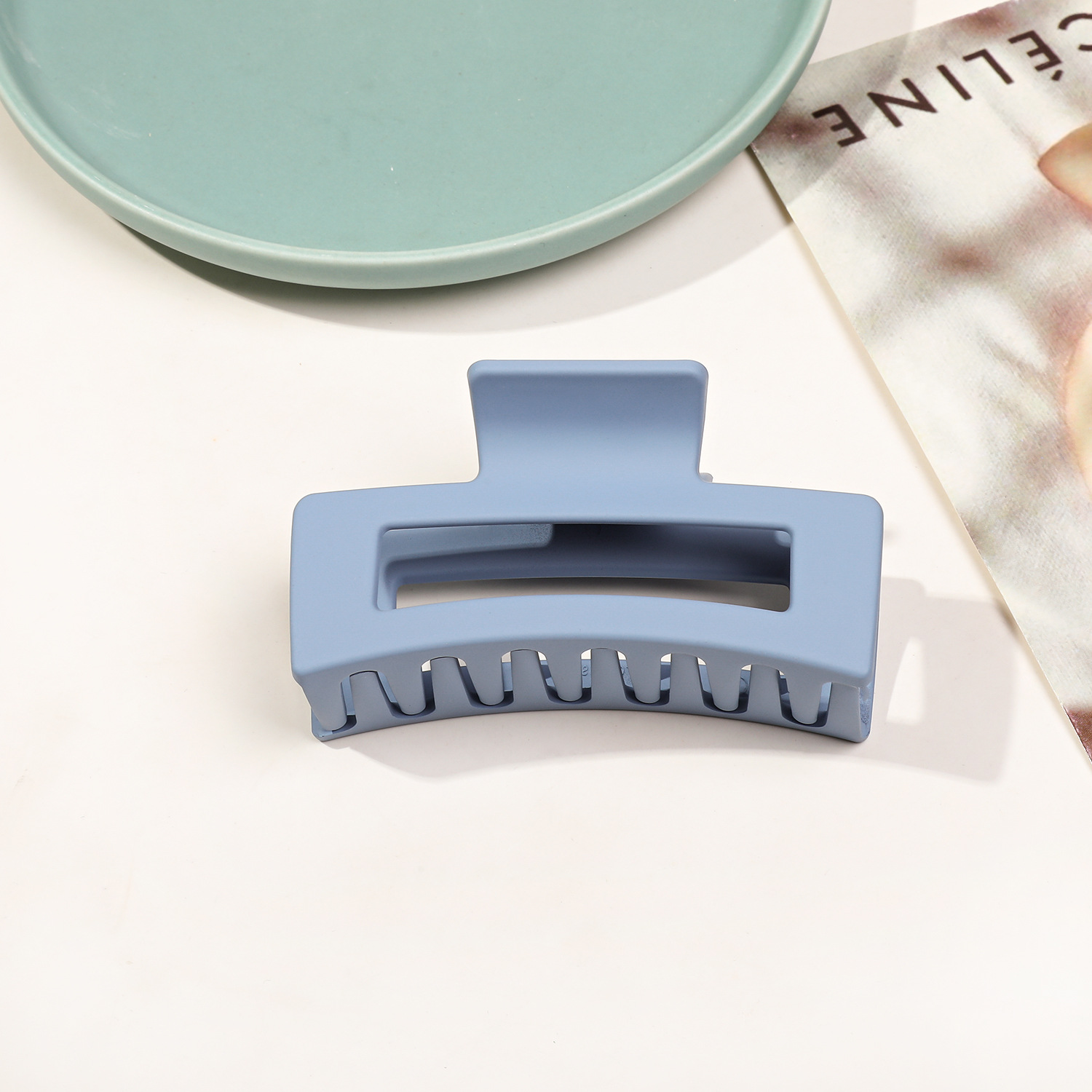 8.5cm 사각 반투명 포그 블루 53