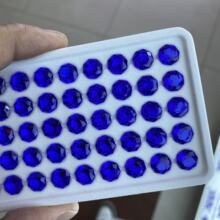 千禧玫瑰切5A钴尖晶圆型8边 培育蓝小妖蓝玫瑰DIY镶嵌主石裸石