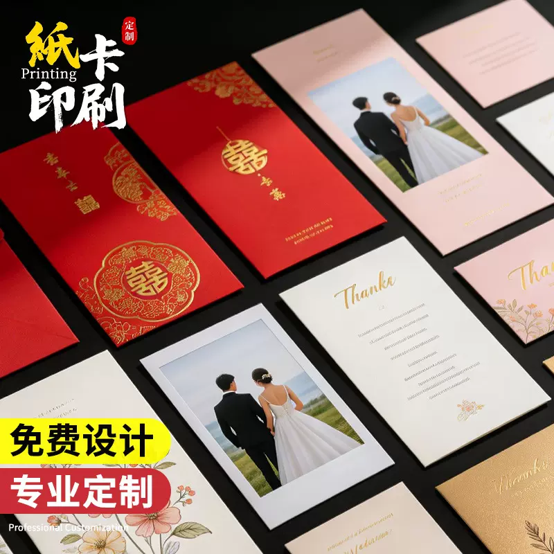 卡片定制明信片自印小卡订制贺卡纸卡定做高档卡纸优惠劵自印小卡