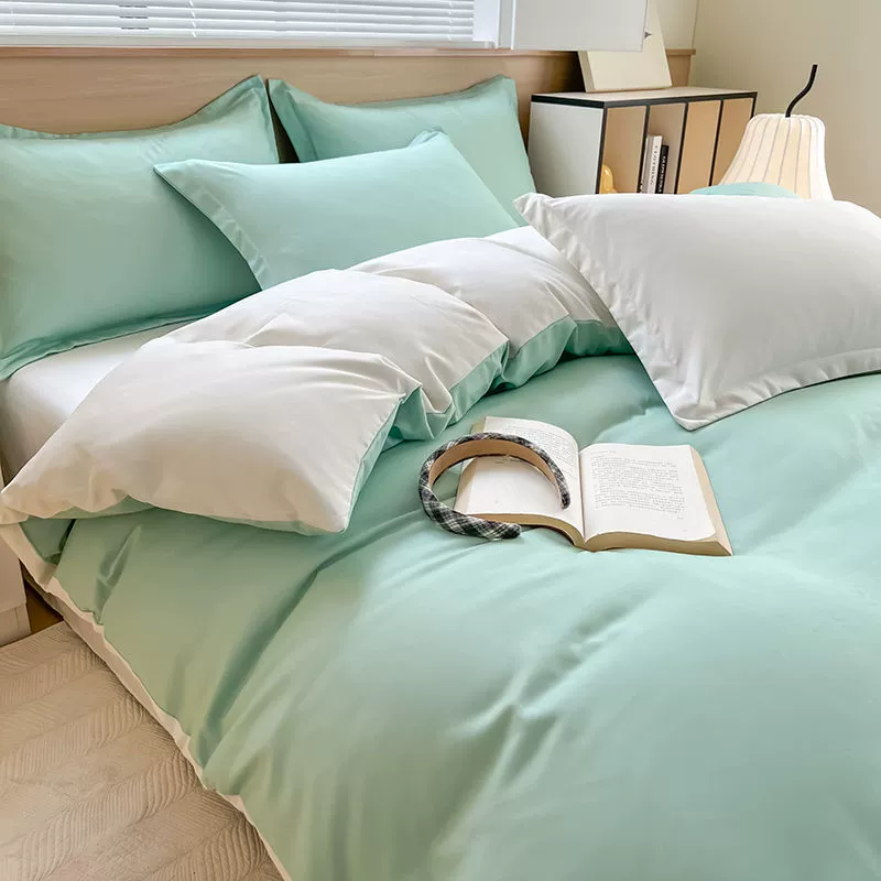 南极人 Duvet cover, set, sheet, children's pillowcase for elementary school students, 4 piece set, bedding