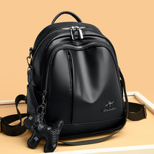 双肩包女2022新款时尚休闲韩版潮流大容量学生书包女户外旅行包