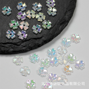 ������僲ʻ��� UV�僲���ɫ�İ껨7mm�����טO��ɫDIY�����
