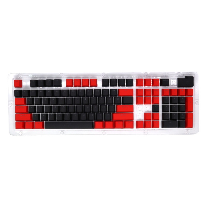 104-clave PBT color teclado tapa ABS inyección de dos colores carácter cerrado Teclado mecánico transparente tapa clave tapa