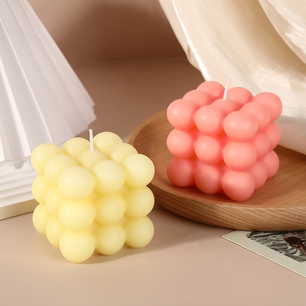 Modelado creativo colorido cubo de cigarrillos de incienso para el hogar dormitorio atmósfera sensación de fragancia adornos de cumpleaños regalos de mano brillante