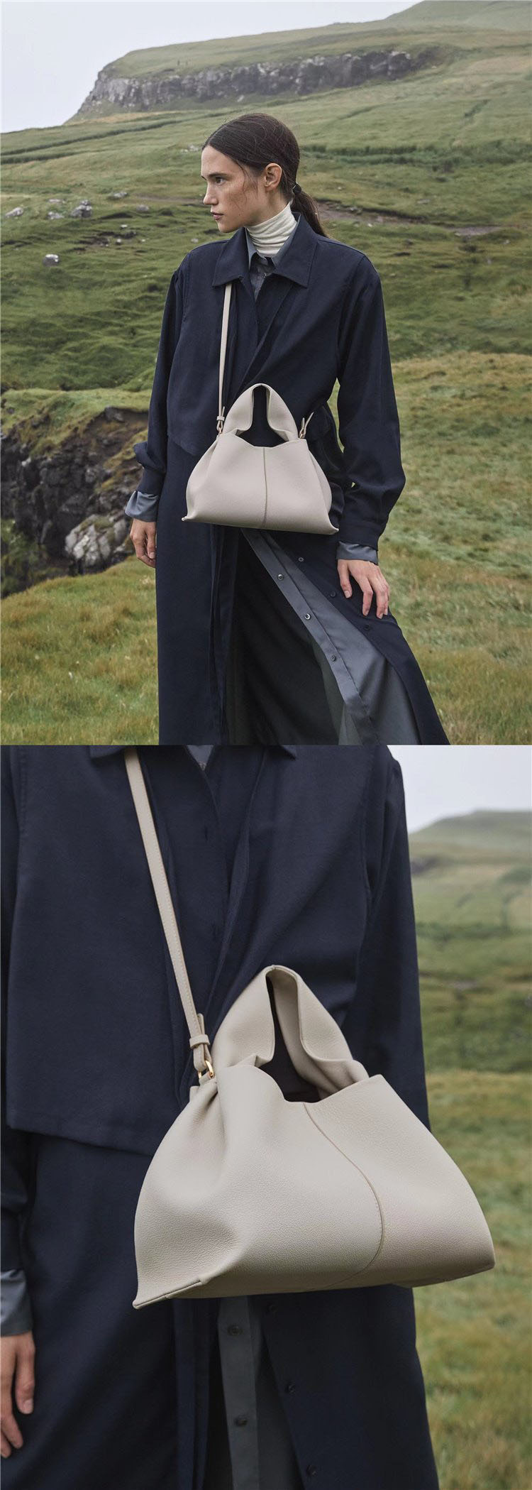 Marchio di nicchia francese 2024 nuova versatile borsa a tracolla monospalla per borsa da pranzo in tinta unita per donna_voghion.com