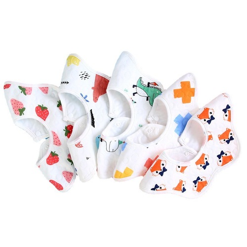 Strictly Selected Wholesale Summer Baby Bibs Drool Bibs 360-Degree Rotating Petal Bibs Waterproof Baby Drool Towels 