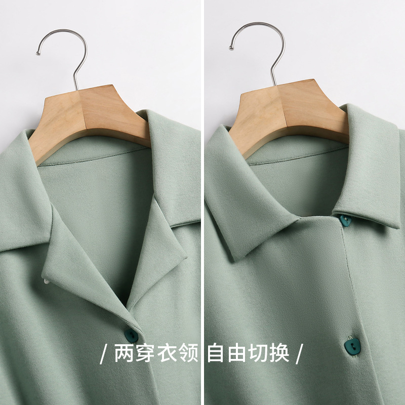 [Suave sensación] pijamas de las mujeres primavera y otoño 100% algodón manga larga verano Delgado homewear traje