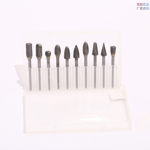Factory direct sales of carbide tungsten steel grinding head rotary file carving knife drill bit grinding head root carving set hardware tools