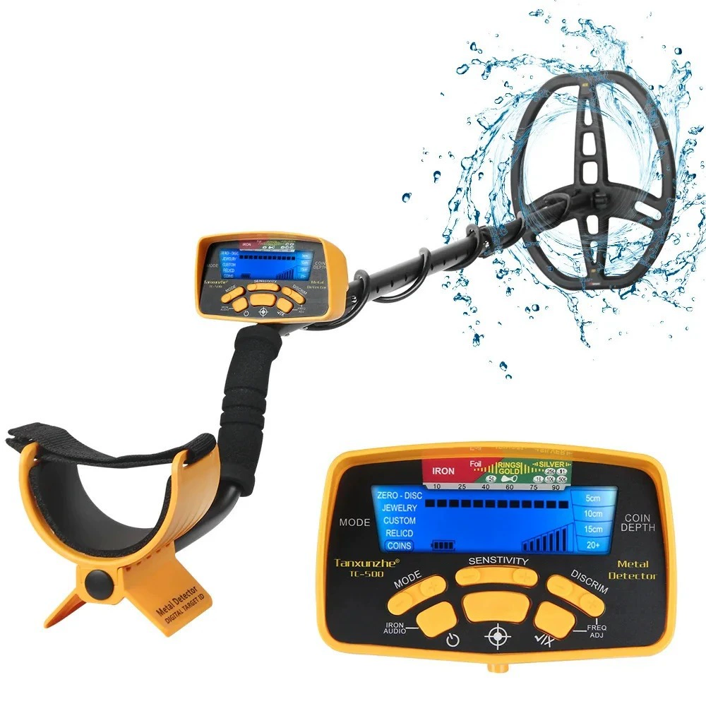 Металлоискатель TC500, подземный детектор сокровищ, высокоточная визуальная и различимая охота за сокровищами и археология