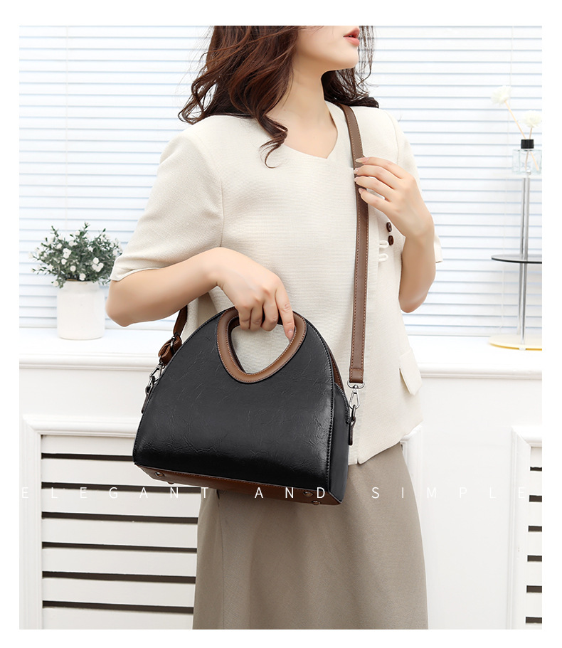 Bag women's bag retro handbag fashion trendy large capacity shoulder messenger bag_voghion.com