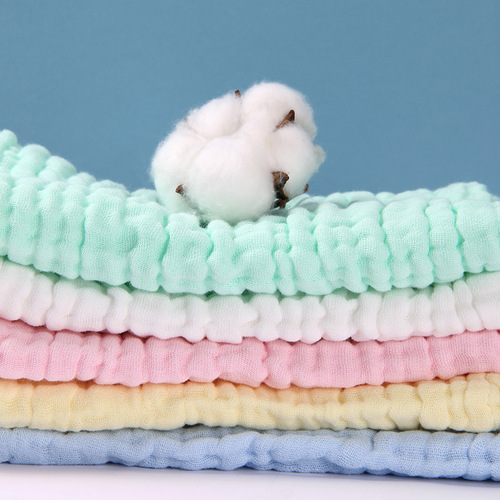 Seersucker, baby towel, type a gauze, 40 pieces of newborn square towel, pure cotton baby gauze, small square towel, saliva towel, baby towel
