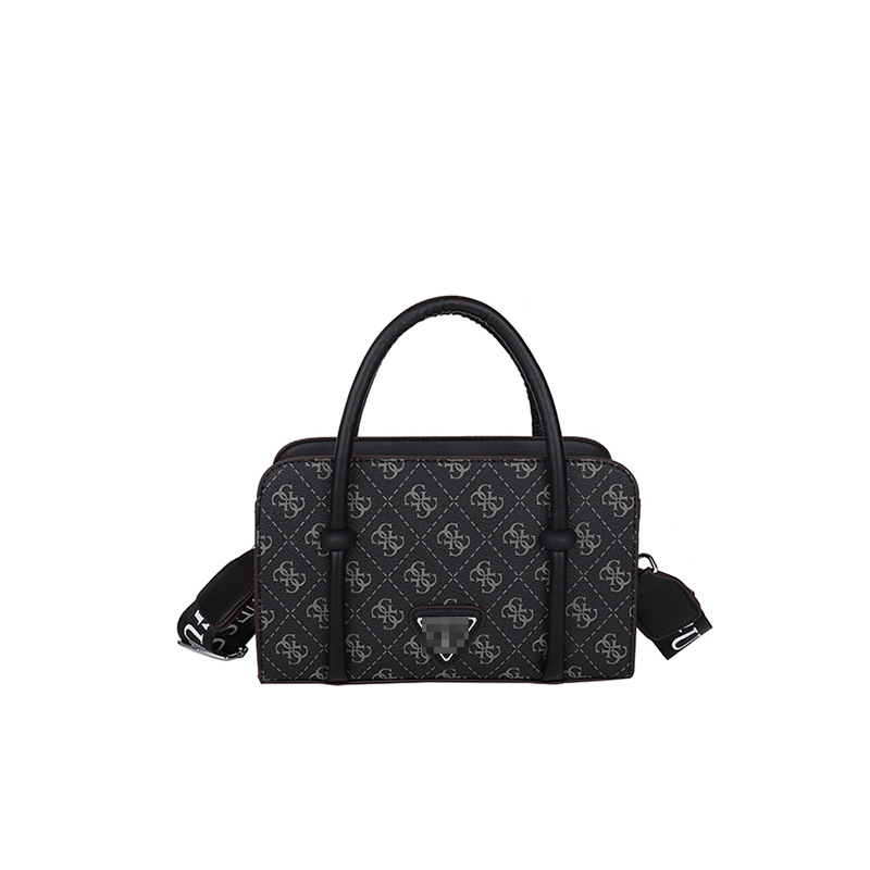 Bolso de mano estampado transfronterizo para mujer 2024 nuevo bolso de hombro a cuadros retro moda simple bolso de mensajero de viaje