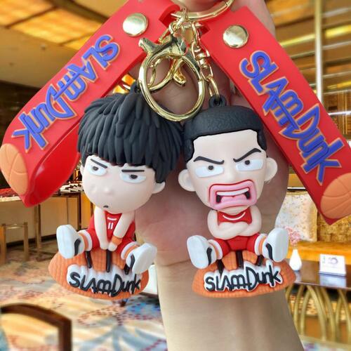 Slam Dunk Anime Keychain Sakura Wood Road flow state Kaede Rukawa Character Backpack Clip Car Keychain Small Gift