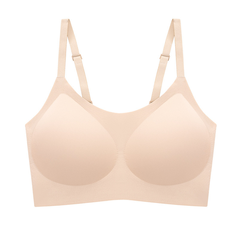 新商品の無鋼輪無痕下着の女性は副乳の大きい胸を収めて小さいベスト式の全固定の快適さを示します。