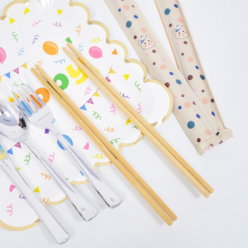 Disposable knife fork spoon plastic Golden Knife fork spoon tableware Western tableware dessert cake fork party fork spoon