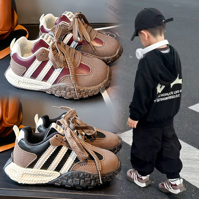 Zapatos deportivos para niños 2025 primavera y otoño nuevos zapatos de correr para niños medianos y grandes, zapatos casuales de moda para niñas, zapatos de moda para niños
