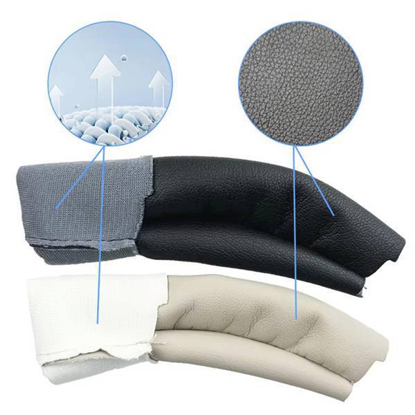 2 Pieces Color: White Material: Protein Leather Suitable for Sony Mdr-1000Xm3 1000Xm