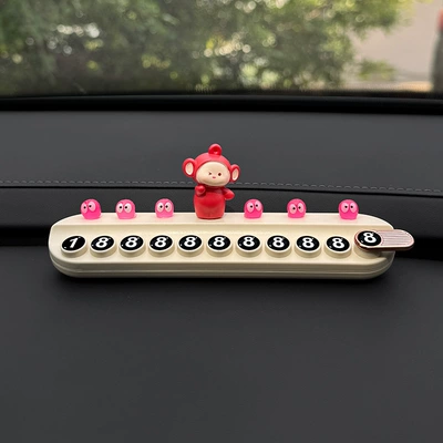 Car Temporary Parking Number Plate Nömrəli dayanma kartı - red-baby-6-little-reds-off-white-stop-sign-free-aromatherapy-stick