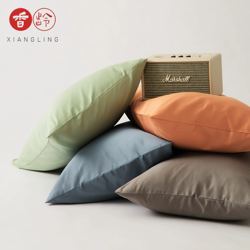 2025 Новый стиль 100S хлопок дани атлас длинношерстный хлопок сплошной цвет одиночная наволочка для семьи дома студент общежитие наволочка легкая роскоши