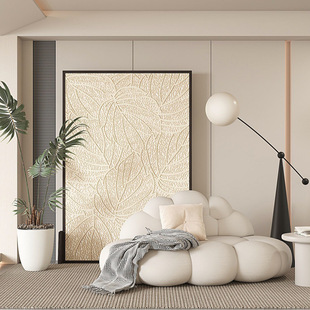 Screen Partition Living Room Mobile Simple Entry Blocking Fabric Entrance Bathroom Bedroom Banana Leaf Screen New Style