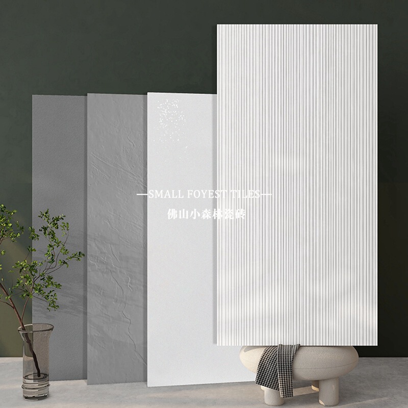 White slotted striped bathroom tile 600x1200 grille bathroom wall tile plain slate matte fine hole
