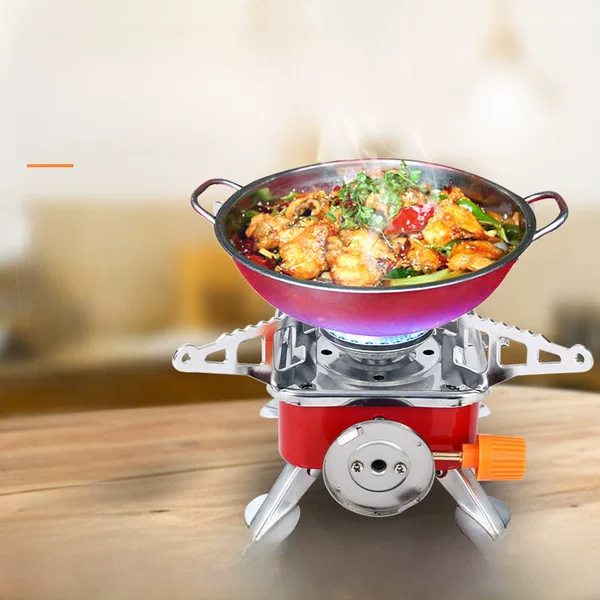 Cross-Border Mini Square Stove Outdoor Portable Folding Barbecue Stove Camping Gas Stove Wholesale