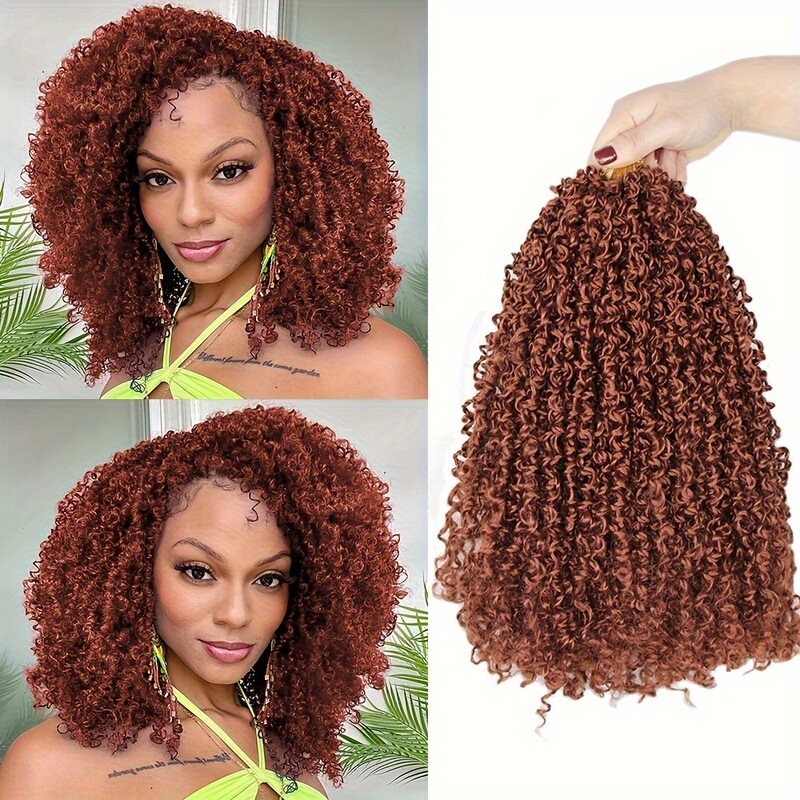 Foreign Trade Synthetic Fiber Wig 8inch /24 Strands Yanky Twist Crochet Braiding Hair African Small Curls Irregular Curls