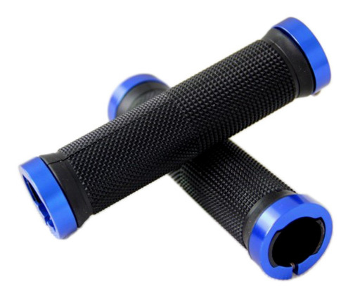 Bicicleta bicicleta de montaña cubierta del manillar mango secundario color aleación de aluminio cerradura bilateral cubierta del manillar mango secundario cubierta del manillar de goma antideslizante