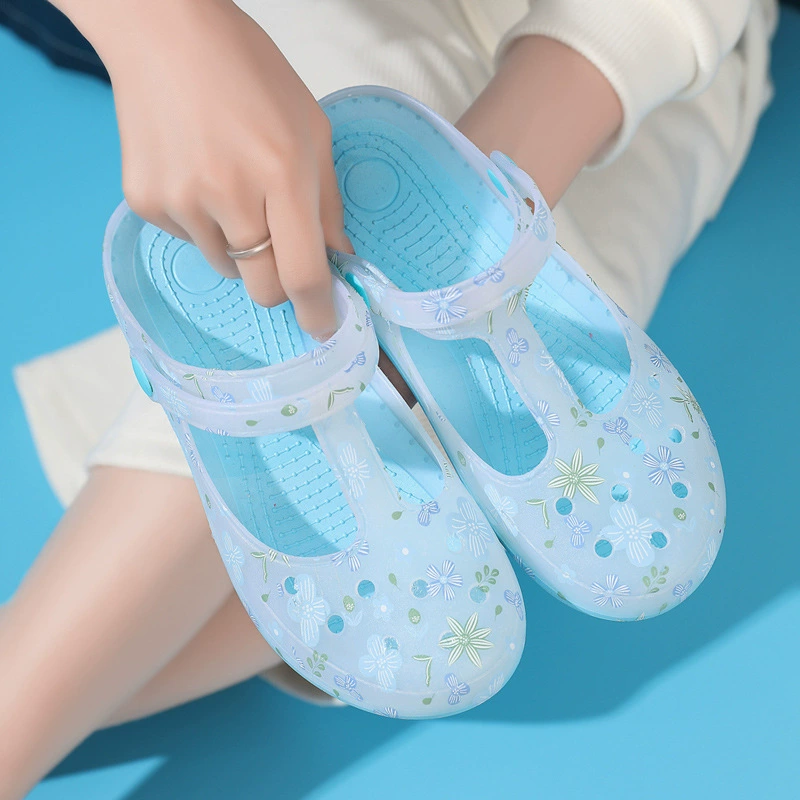 2026 Новый Croc Shoes Dropshipping Летние сандалии Женские плоские сандалии Мамина обувь для среднего и пожилого возраста