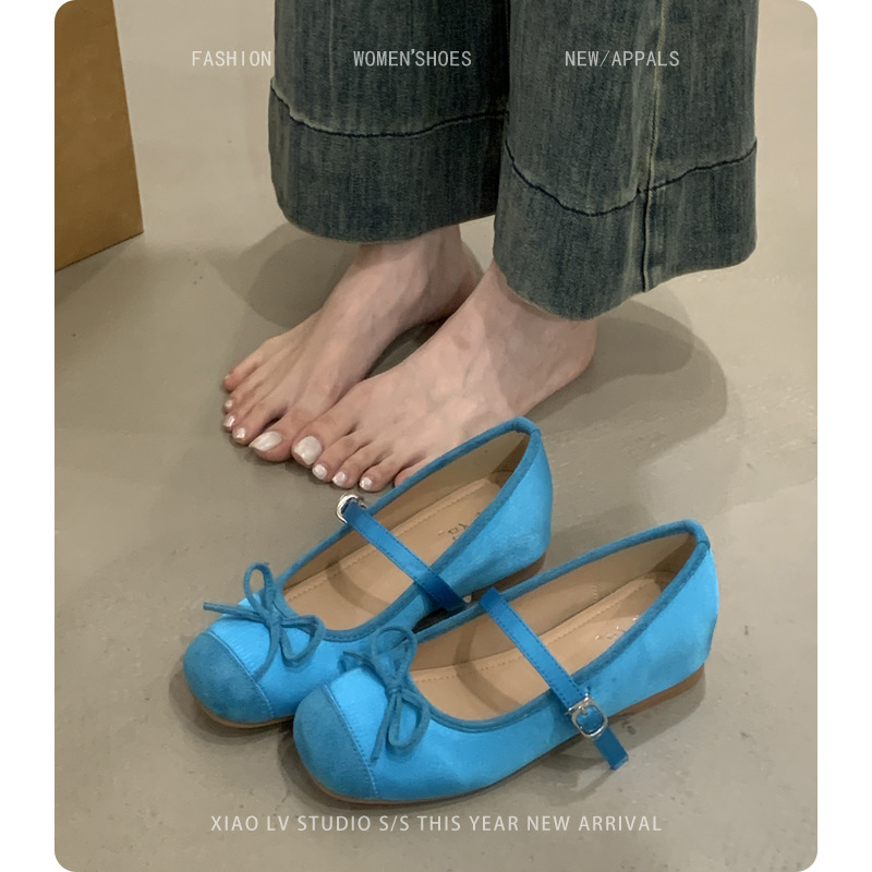 Women's Spring and Autumn New French Style Gentle Fairy Style Ballet Mary Jane Shoes plus size Women's Shoes