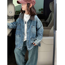 女童牛仔外套春秋款2025新款女孩儿童洋气秋装女大童早秋时髦上衣