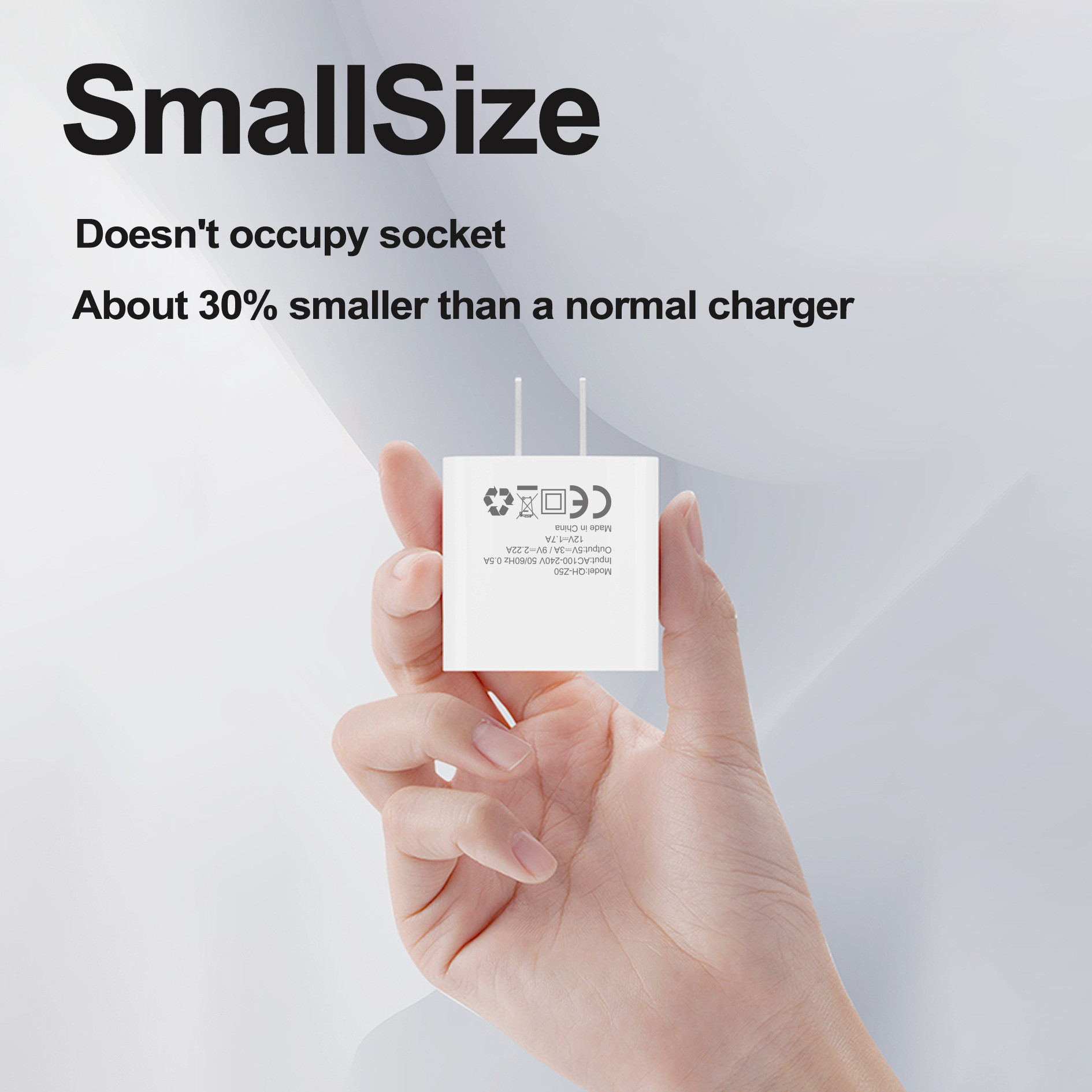 充电器厂家批发PD20W USB-C适用于iphone 12欧美规手机快充充电器