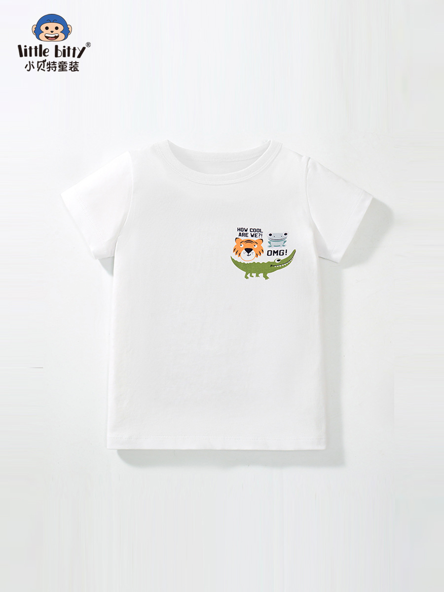 Summer Clothes 2025 New Kidsren's T-Shirts Wholesale Baby Girl and Boy Cartoon Cute Printed Short-Sleeved Kidsren's Short-Sleeved T-Shirts
