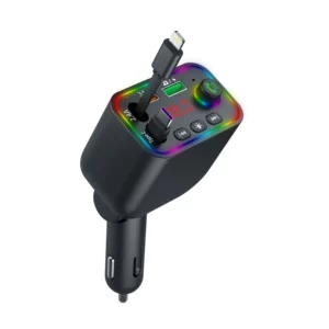 Avtomobil MP3 pleyer, yüksək keyfiyyətli Bluetooth, ətraf işıq, sürətli şarj, şarj kabeli ilə