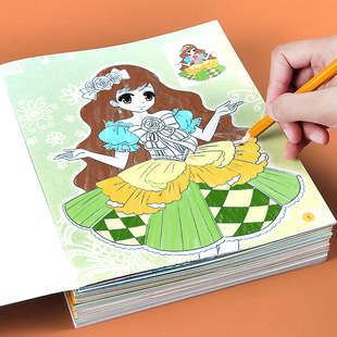 Princess Varieties Coloring Book Children's Coloring Painting Enlightenment Education Books Story Books Full Set 8 Books Wholesale