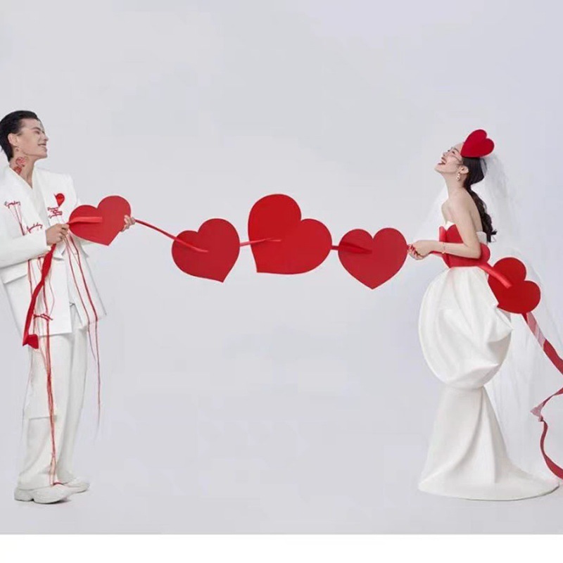 领证拍照小物件喜字手持道具创意登记订婚婚礼手举牌摆拍晨拍神器