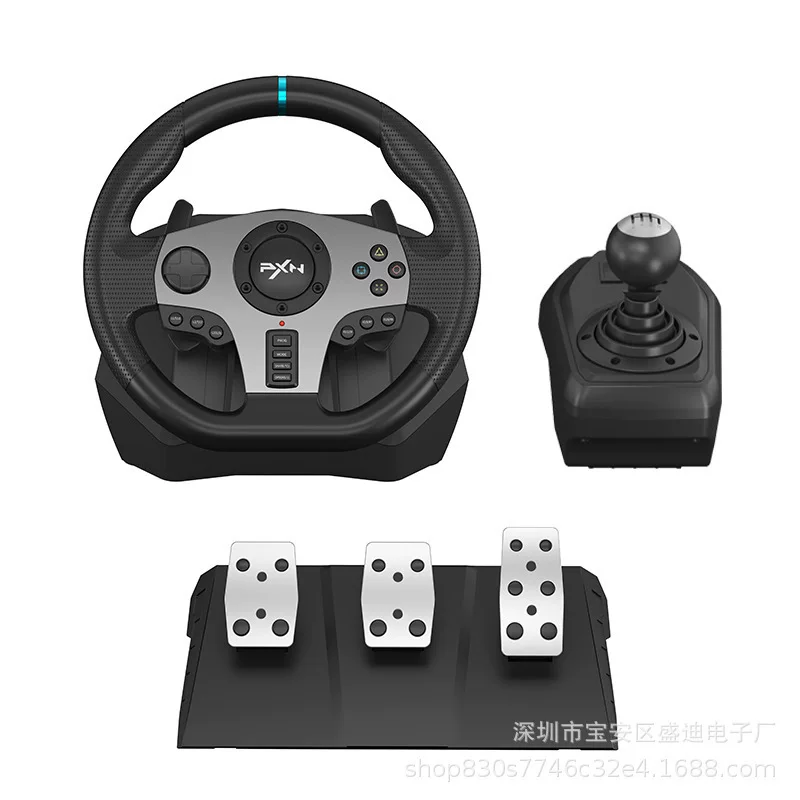 Руль PXN V9 с педалями и рычагом передач, подходит для PS3 PS4 Xbox One Switch PC