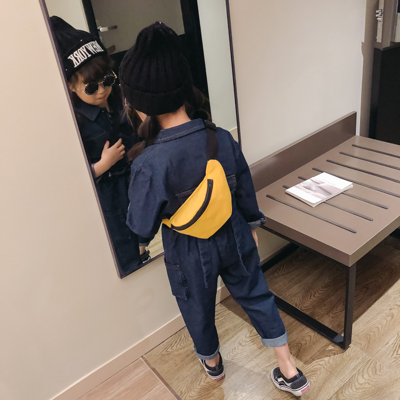 Bolso de la cintura de los niños 2024 estilo coreano nuevo bolso de hombro de las niñas lindo niño crossbody multi-color merienda bolsa monedero