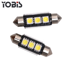 优彼斯汽车改装LED阅读灯 铝件散热/canbus防报警 双尖-5050-3smd