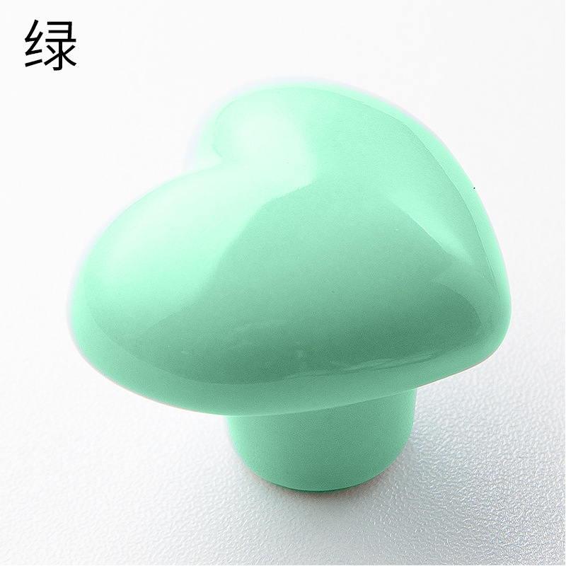 Spot love ceramic manija de armario para niños reposabrazos de armario simple pegajoso manija de puerta gancho de cajón de dibujos animados transfronterizos